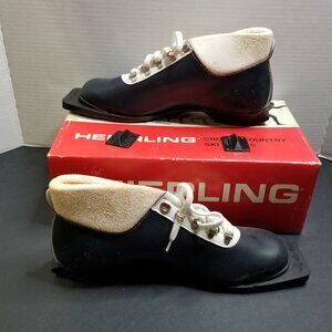 Heierling Banff 75 Cross Country Ski Boots Size 43 Navy Leather Upper